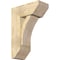 Ekena Millwork Thorton Slat Rough Sawn Bracket w/ Offset Brace, Douglas Fir, 8"W x 18"D x 26"H BKT0806X18X26THR06RDF - alternate 1